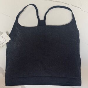 All in Motion Black Sparkle Sports Bra